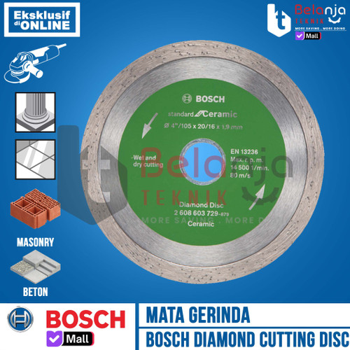 Bosch Diamond Wheel Ceramic Standar Mata Pisau Potong Keramik 4 Inch