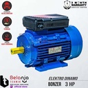 Bonzer Dinamo Electro Motor 2 HP 1 Phase 4 Pole Mesin Penggerak 2HP