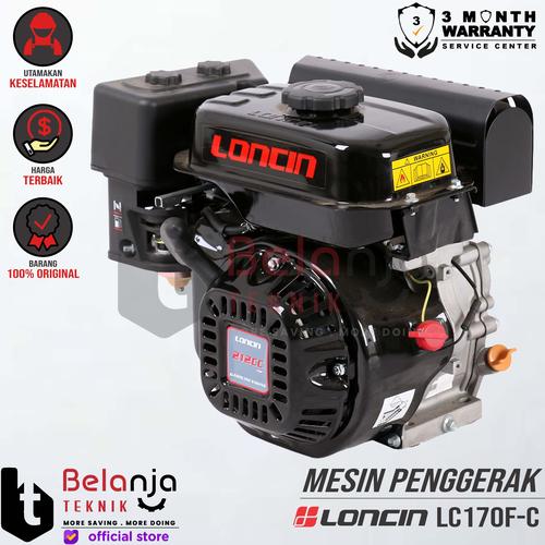 Loncin Mesin Penggerak Bensin LC 170 F-C 7 HP Engine Serbaguna LC170