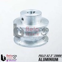 Pully Aluminium A 2 Jalur 3 Inch As 28 Mm Pulley Puli A2 3" As 28mm