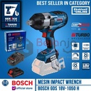 Bosch Mesin Impact Wrench Cordless GDS 18V-1050 H Baterai Procore 4AH