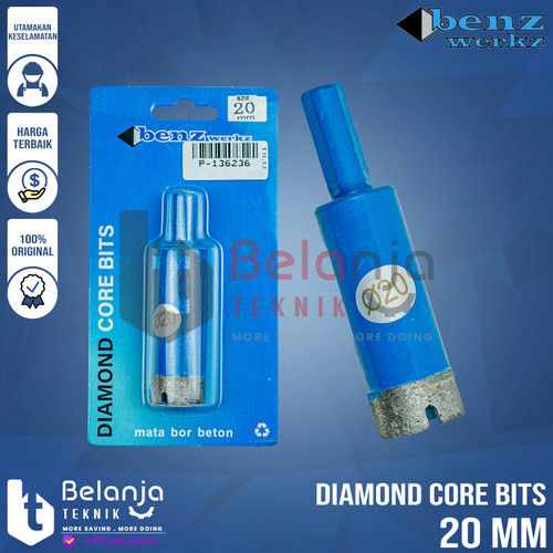 Benz Mata Bor Granit Hole Saw 20 MM Holesaw Lubang Keramin Marmer 20MM