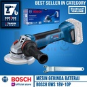 Bosch Mesin Gerinda Baterai GWS 18V-10P Angle Grinder Cordless SOLO