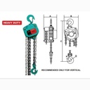 Wipro Takel Katrol 1 Ton x 5 Meter Lever Block Chain Hoist Heavy Duty