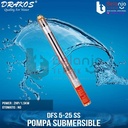 Drakos Mesin Pompa Air Satelit 4 DFS 5-25 SS Submersible 4 Inch 3 HP Set Kabel Stainless Steel