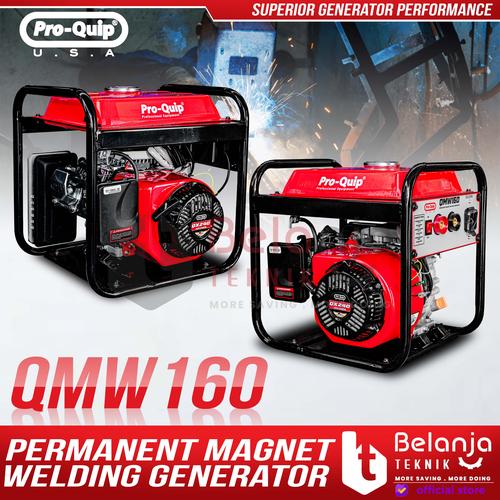 Proquip Mesin Genset Las 2 In 1 QMW160 160A 400 Watt DC 220V Industrial Welding Generator QMW 160 A