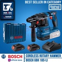 Bosch Rotary Hammer Cordless GBH 185-Li Bor Beton Charger 2X Baterai 2 AH