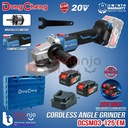 Dongcheng Angle Grinder Baterai DCSM03-125 EM Mesin Gerinda 20V SET DCSM 03 125 DCSM03-125EM
