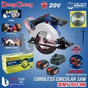 Dongcheng Circular Saw Baterai DCMY165 BM 6" Cordless 20V DCMY 165 MM