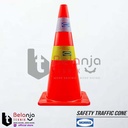 Morris Kerucut Pembatas Jalan Karet 70 CM Safety Traffic Cone Rubber