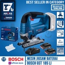 Bosch Mesin Jigsaw Cordless 4" GST 185 LI Charger + Baterai X2 18V SET