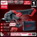 Milwaukee Gerinda Baterai M18 FSAGV125XPDB Angle Grinder Paddle Switch Set 18V 8 AH
