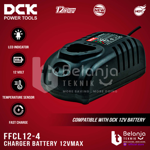 DCK Charger 12 Volt Charger Cordless 12V 3 AH Charger Cordles FFCL12-4