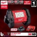 Milwaukee Led Area Light M18 AL-0 Lampu Kerja Portable Set 18V 5 AH