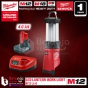Milwaukee Led Lantern Work Light M12 LL-0 Lampu Kerja Set 12 Volt 4 AH