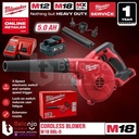 Milwaukee Mesin Hand Blower Cordless M18 BBL-0 Baterai SET 18V 5 Ah