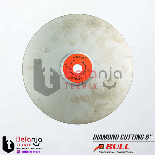 Bull Diamond Cutting 6 Inch Grit 1500 Mata Potong Asah Batu Permata