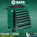 Sata Toolbox Laci Perkakas Susun 7 Drawer Tools Trolley Trolly 95107