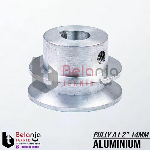 Pully Aluminium A 1 Jalur 2 Inch As 14 Mm Pulley Puli A1 2" As 14mm