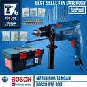 Bosch Mesin Bor Beton Set Box Perkakas GSB 600 Impact Drill 600 Watt 13MM