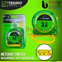 TEKIRO Meteran Transparan 3 M Roll Matic Meter 3 Meter Tekiro