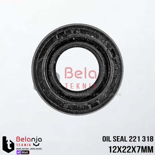 Oil Seal 221 318 12x22x7mm Per Pcs - Sparepart Mesin Potong Rumput