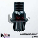 Saringan Air Plus Klep 3 Inchi Plastik - Sparepart Mesin Pompa Air