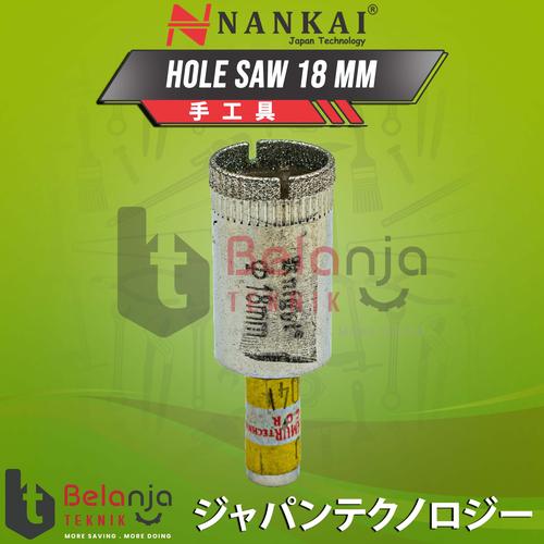 Nankai Diamond Hole Saw Kaca 18 mm Mata Bor Kaca 18mm