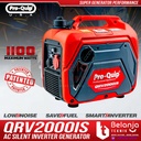 Proquip Genset Inverter QRV2000 IS Generator SilentBensin Recoil 1100 Watt QRV 2000 QRV2000IS