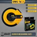 Deli Meteran Fiber Bulat 30 M Alat Ukur Akurat Fleksibel 30 Meter ABS
