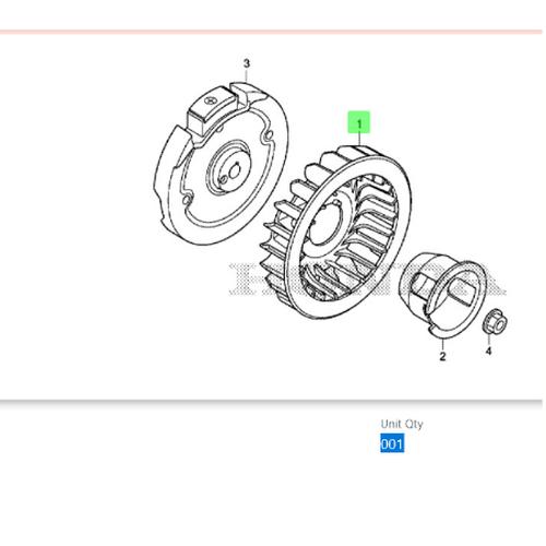 Honda Fan Cooling Kipas Pendingin Sparepart Mesin Genset EP 1000