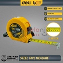 Deli Tape Measure 5 Meter Meteran 5m Alat Ukur Elastis Pengunci Manual