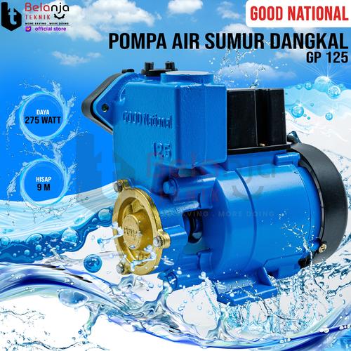 National Good Pompa Air Sumur Dangkal GP 125 9 Meter Water Pump 125 W