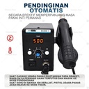 Hot Air Solder Blower 858D Phone Repair 2 In 1 Digital Display ESD Gun Soldering Station Welding Solder Uap Blower Alat Las Original Untuk IC SMD Desoldering Tools 858D+ 220V Rework Soldering Station with Temperature Control, Adjustable Air Volume