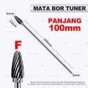 Mata Bor Tuner Cunner Panjang 100mm 10cm Porting Isi Lengkap Mini Grinder Set Long Cuner Porter Tungsten Carbide 10pcs Untuk Melubangi Bubut Besi Kuningan Kayu Plastik Cone Spiral 1/8 Inch Shank 3*6mm Mata Gerinda Mesin Cuner 2 Arah