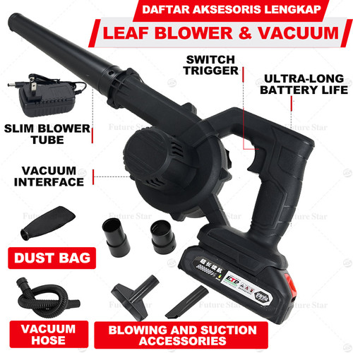 Mesin Blower Baterai 998V 2 IN 1 Meniup / Menghisap Blower Keong Tangan Baterai Cordless Alat Peniup Angin Kencang Pengering Grooming Pengering Bulu Anjing Kucing Handheld Leaf Cleaner Clearing Dust & Small Trash, Car, Computer Host, Lawn Care, Gravel for