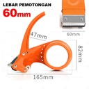 Solasi Tape Dispenser Besi /  Tape Cutter Manual / Pemotong Lakban Jumbo / Alat Pemotong Lakban Besi / Handhled Metal Packaging Dispenser / Steel 48mm,60mm, 4.8cm,6cm 2" inch For Packing Sealing Boxes Device Packaging Parcel Roller Supplies
