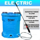 SNI Merek Farmjet Guarantee Original Sprayer Elektrik Tangki 16 Liter Alat Semprot Tangki Semprotan Tanaman Hama Padi Otomatis Air Pressure Multi Manual Sprayer  2 In 1 Electric