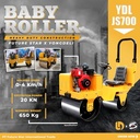 Mesin Dorong Diesel Baby Roller Tandem Compactor Double 1/2 Drum Vibro Pemadat Perata Aspal Tandem YDL-JS700 Merk Yongdeli