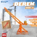 Derek Listrik Pengangkat Mini Truck Engine Shop Crane 1 Ton 0.5 Ton Alat Dongkrak Angkat Mesin Mobil 500kg 1000kg Motor 12V/24V