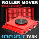 Roda Pemindah Barang 6-24 Ton Machinery Roller Mover Carrier Tank Trolley  Hand Handling Cargo Trolley  Heavy Duty Machine 360° Degree Rotation Cap Industrial Moving Equipment For Workshops Warehouses