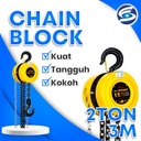 Chain Block 2 Ton 3 Meter Takel Katrol Kerekan 2 Ton 3 Meter HU FENG