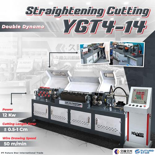 MESIN PELURUS dan PEMOTONG BESI BULAT 14mm YGT4-14-2P
