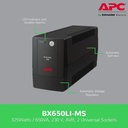UPS APC BX650 BX650LI-MS BX650LIMS 650VA 325WATT