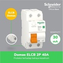 Schneider Electric Domae RCCB/ELCB - 2P 30mA 40 A - DOMR01240