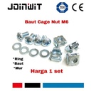 Cage nut m6 bout