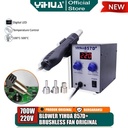 Yihua 857D+ Blower Solder Uap Digital SMD Hot Air Rework Brushless Fan