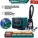 Yihua 993DM-IV Blower Solder Uap Station High Power Hot Air Rework ORI