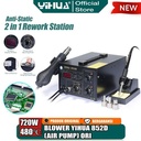 Yihua 852D Blower Solder Uap Hor Air Gun Pump 2 IN 1 Soldering Station