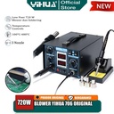 Yihua 706 Blower Solder Uap Digital 2 IN1 Soldering Station Hot Air OR